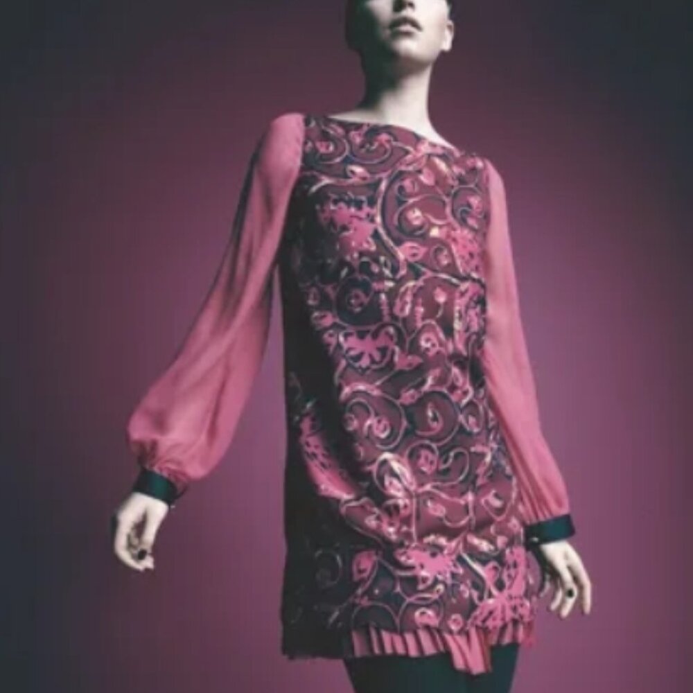 NWOT TORY BURCH | Dorrance Purple Silk/Wool Mini Shift Dress XL $550